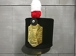 Englische Armee Stove Pipe Shako Helmet 1800