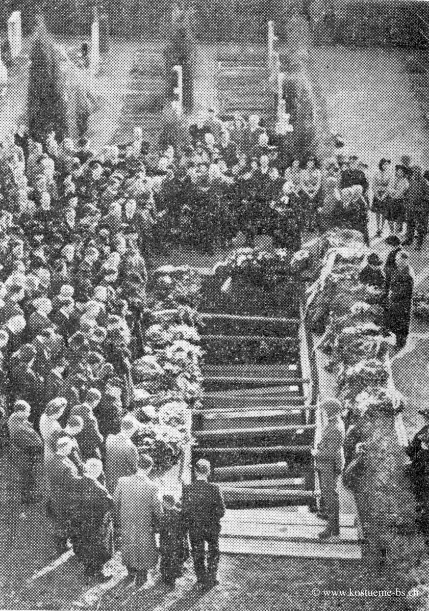 Bomben Stein am Rhein Beerdigung der Opfer