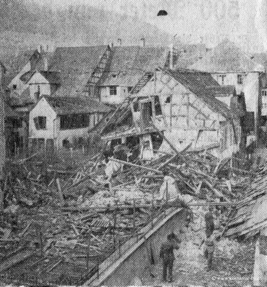 Bomben Stein am Rhein zerstörtes Haus an der Schifflände