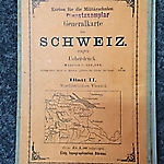 Karten für Miltärschulen Schweiz 1880