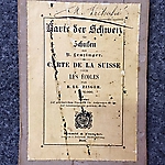 Schulkarten 1874 Schweiz